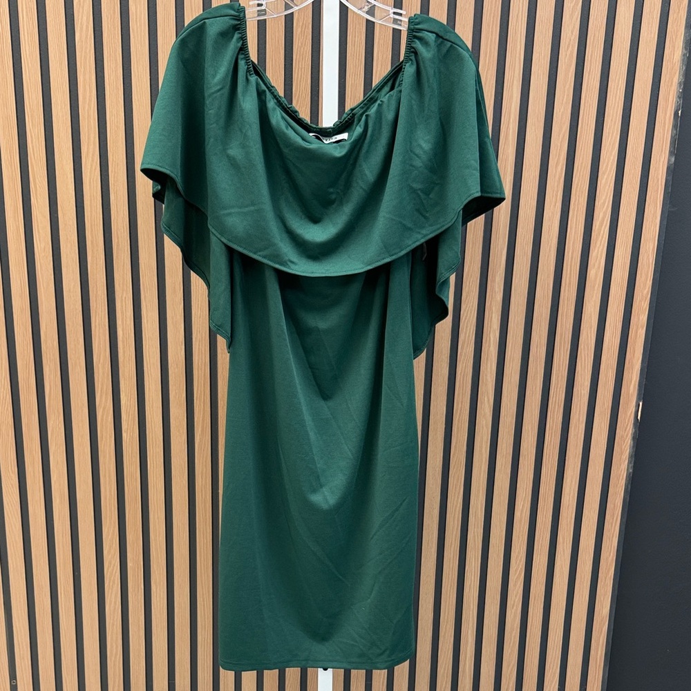 Grace Karin Forest Green Midi Dress